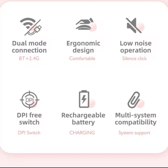 Brand New RGB Wireless Mouse LED Gaming Mouse Bluetooth Rechargeable - Picture 5 of 14